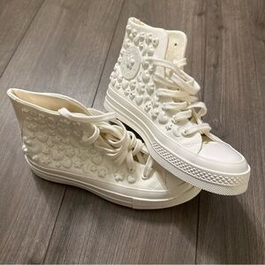 Converse Chuck Taylor Hi 70 3D Charm 90s Sneaker White Sz 7 Eur 37.5